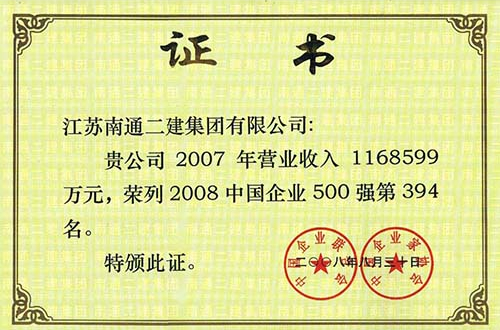 2008年中國企業500強第394